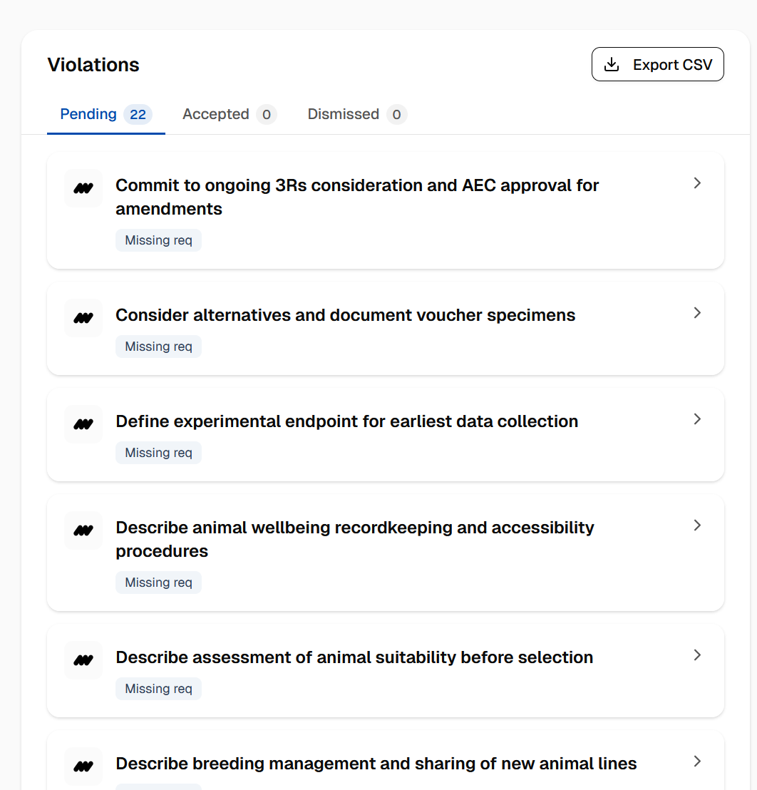 Benchmark comparison